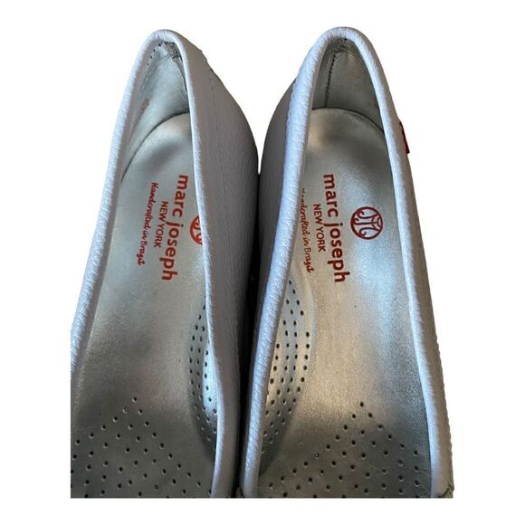 MARC JOSEPH | NEW YORK Leather Made in Brazil Venetian Perforated Loafer Shoes 6 - Picture 4 of 5